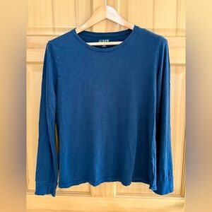 J.Crew Navy Vintage Cotton Long Sleeve Tee
